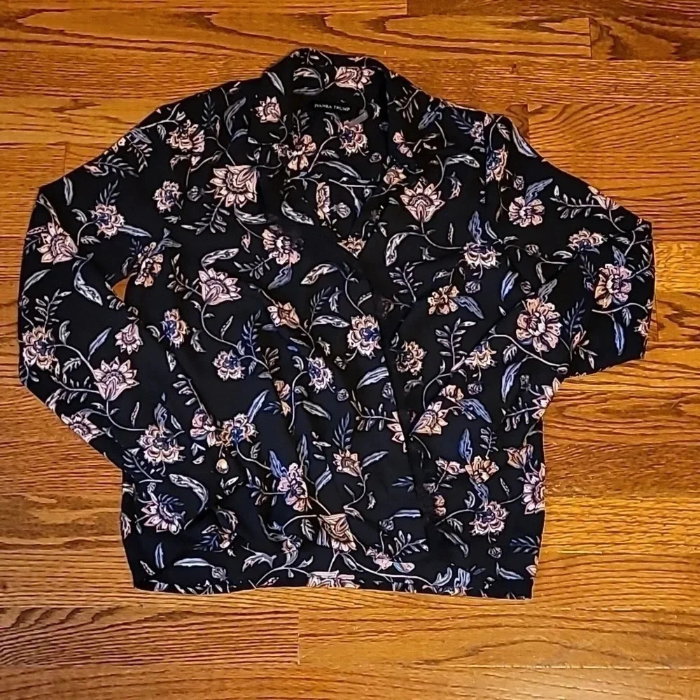 Floral Collared Top